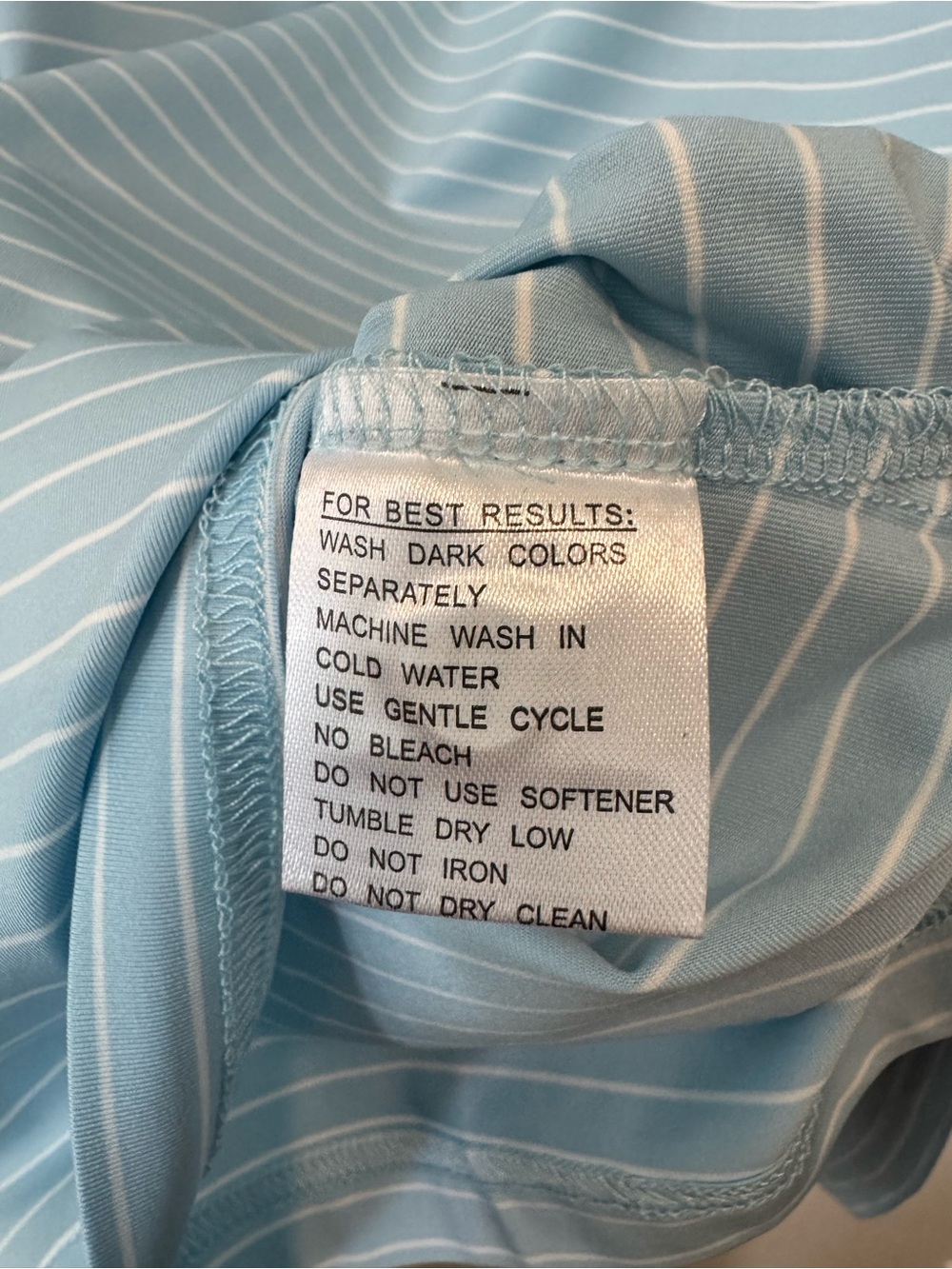 NWOT! Masters Boys Augusta National Polo, Blue/White Stripe, Size L - Picture 4 of 4